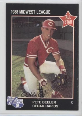 1988 Midwest League All-Star Pete Beeler #8 - Image 1 of 2