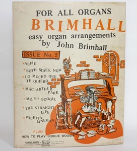 For All Organs BRIMHALL Easy Organ Arrangements No. 5 John Brimhall HAN333 1968 - Picture 1 of 5