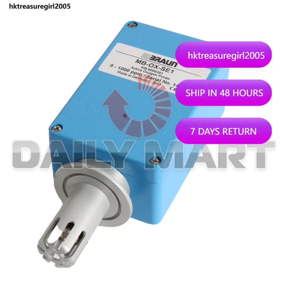 Used & Tested MBRAUN MB-OX-SE1 Active Oxygen Probe 0-1000ppm - Image 1 of 1