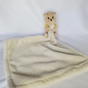 Lambs & Ivy Disney Baby Winnie Pooh Lovey Plush Security Blanket yellow cream - Picture 1 of 5
