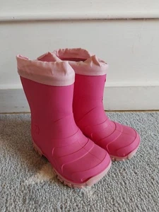 Mädchen Gummistiefel Elefanten Gr 21 wenig Getragen Rosa - Bild 1 von 5