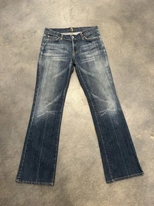 7 FAM For All Mankind Boot Cut Jeansy Damskie 29 Styl U075080U Cut 702060 - Zdjęcie 1 z 10
