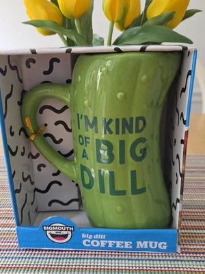 Taza de café taza de cerámica grande/enorme "I'm KIND OF A BIG DILL" 22 OZ.-NUEVA Foto 1 de 4
