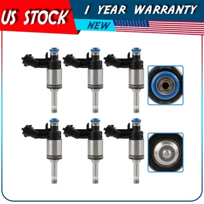 Se adapta a inyectores de combustible Ford Explorer Flex Taurus Lincoln MKS MKT 3,5 L 6 piezas Foto 1 de 4