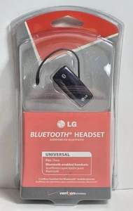 Verizon Wireless LG Bluetooth Audio Hands Free Headset Black LBT-770-2 New HBM - Picture 1 of 10