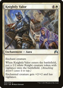 4x Knightly Valor - Casi nuevo/lp - Orígenes Mágicos - SPARROW MAGIC - Imagen 1 de 1