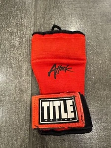 ONE Title Boxing Classic Glove Wrap - Red Black Trim Regular Size - Used - Picture 1 of 2