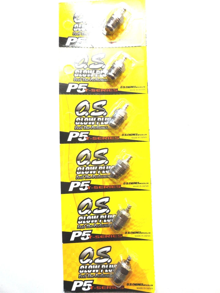 OS P5 Turbo Very Hot Off-Road Nitro Glow Plug - 6 Pack 71641500 - Image 1 of 1