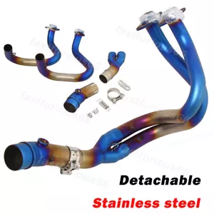 Blue Header Pipe For Kawasaki Z650 Ninja 650 17-23 Stainles Steel Exhaust System - Bild 1 von 7