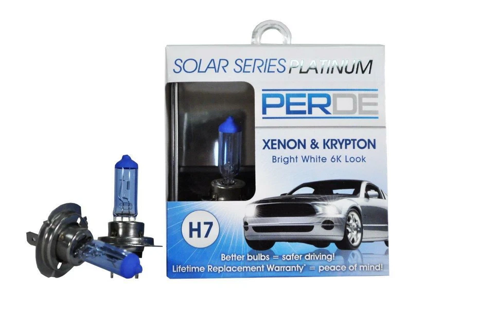 PERDE Solar Series Platinum H7 Xenon-Enhanced Halogen Bulbs Left & Right Set - Image 1 of 1