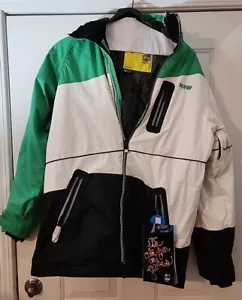 Orage Down Jacket Coat Ski Prime 10 NEW NWT HJM-39-10-TGWH Zip Medium Med Hood - Picture 1 of 24