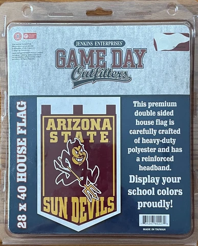 NCAA Arizona State Sun Devils Double Sided House Flag Banner 28" Wide x 40" High Cover