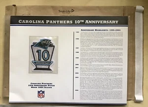 Carolina Panthers 10th Anniversary Patch - Picture 1 of 1