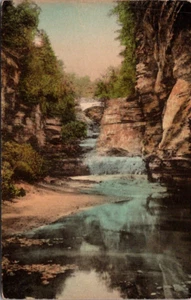 Lower Canyon MATTHESON STATE PARK Illinois IL waterfall Postcard - Picture 1 of 2