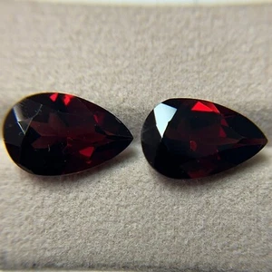 12.41CTS_ 15.2X10.1 FORMA DE PERA SIN CALENTAR 100% NATURAL RODOLITA GRANATE SRI LANKA - Imagen 1 de 1