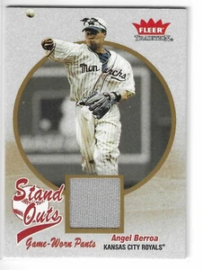 2004 FLEER TRADITION ANGEL BERROA STAND OUTS GAME-WORN PANTS #SO-AB ROYALS - Picture 1 of 2