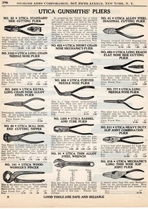 1940 Print Ad of Utica Tools Gunsmith Pliers - Picture 1 of 2