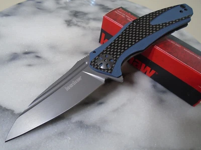 Kershaw Natrix Carbon Fiber KVT Bearing Open Pocket Knife 8Cr13MoV 7007CF G10