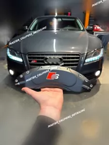 Audi A5 Sline Brake Caliper Covers Custom Made Perfect Fit for all Audi models - Picture 1 of 10