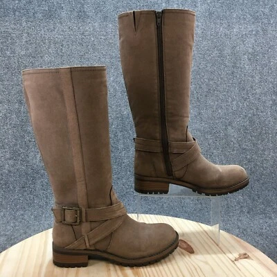 Botas Kenneth Cole Reaction para mujer 8 M A Little Tough Raiding marrón imitación cuero Foto 1 de 4