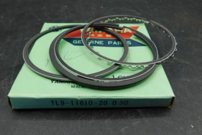 NOS Piston & Rings +.50, 2nd Over,  -  1976 1977  Yamaha XS360, 1L9-11610-20 - Image 1 of 2