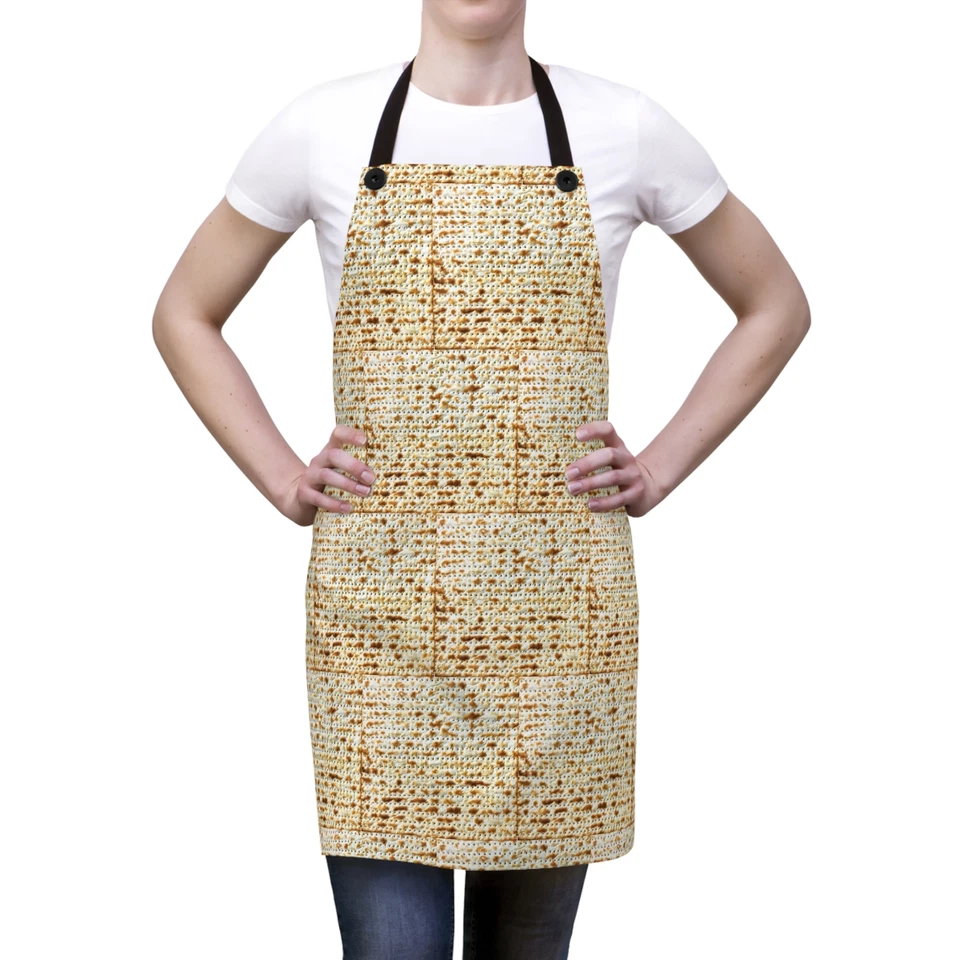 Passover Matzo Apron - Jewish Gift for Pesach Seder or Hanukkah, Judaica - Image 1 of 1