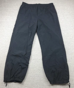 Obermeyer Cannon Snow SKI Pants Mens XL ZIP Ankle Stretchy Cinch Tie Waist Black - Picture 1 of 13