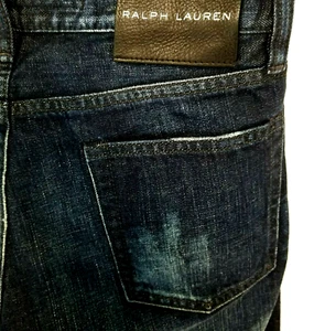 RALPH LAUREN Black Label Blue Slim Fit Tapered Leg Jeans Men's 30/30 $350 EUC! * - Picture 1 of 11