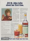 1981 Campari Italian Liqueur - Actress Jill St. John - First Time Print Ad Photo