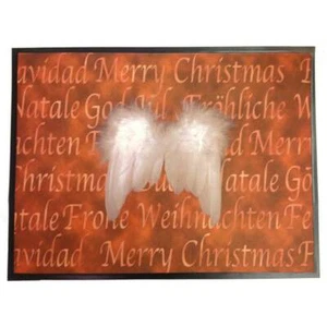 Schuhunterlage Fußmatte - Angel Wings Weihnachten Engel 45x60 cm - Bild 1 von 2