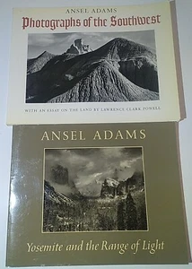 2 Ansel Adams Books Photographs of the Southwest + Yosemite Range Of Light VG - Foto 1 di 5