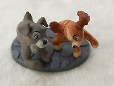 Disney PVC Figure Lady and The Tramp Dog Cake Topper Indonesia 1.5" Toy Cute