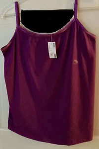 Women’s Tank Top Avenue Satin Edge Adjustable Strap 14/16 Raspberry NWT - Picture 1 of 4