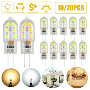 G4 LED Light Bulb 2W (20W Equivalent) AC/DC 12Volt Bi Pin Base Lamps 10/20Pcs US