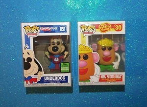Funko Pop Underdog 851 ECCC Animation & Mrs. Potato Head 30 Retro Toys - Picture 1 of 6