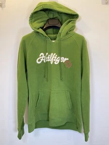 Vintage Tommy Hilfiger Women’s Hoodie Light Green Size Medium - Picture 1 of 15