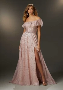 Abito da ballo nuovo stile MORILEE 48051 cristallizzato fantasia floreale, taglia 10 - Foto 1 di 3