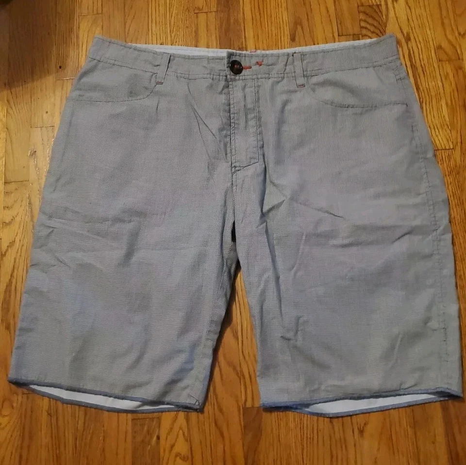 Howe Reversible Shorts Size 40-42 Gray/Blue Flat Front Men's - Image 1 of 4