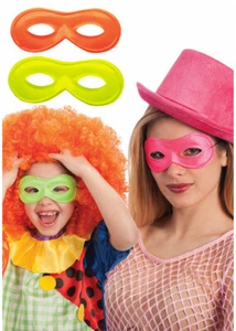 Máscara de bandido de neón máscara de ladrón superhéroe vestido de fantasía adultos niños rave años 90 - Imagen 1 de 4