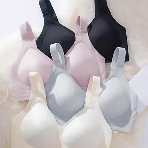 Bras For Women No Underwire Wireless Push Up Seamless Full Coverage Comfort - Picture 1 of 32