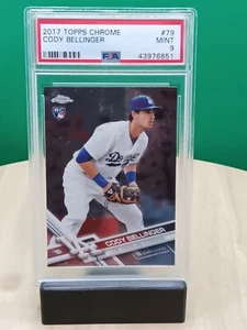 2017 Topps Chrome Refractor Cody Bellinger #79 RC PSA 9 Los Angeles Dodgers MLB - Bild 1 von 2