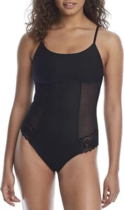 NearlyNude MIDNIGHT Pretty Me Lace Thong Bodysuit, US Small - Picture 1 of 4