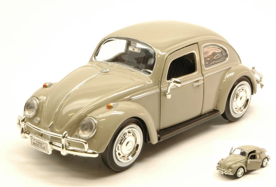 Modellino auto scala 1:24 VW BEETLE kafer maggiolino diecast modellismo epoca - Immagine 1 di 1