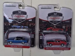 Greenlight Barrett Jackson 50th Anniversary 1:64 Cars 69 Mustang 69 Charger NIP - Bild 1 von 6