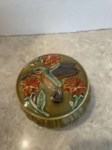 Hummingbird Coynes & Co. Ceramic Trinket Box 2” X 4” - Picture 1 of 4