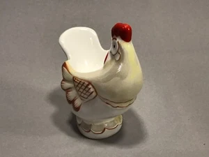 Old Soviet Porcelain Egg Stand Figurine Cockerel Arable land Statuette. - Picture 1 of 12