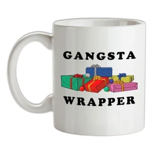 Gangsta Envoltorio - Taza de Cerámica - Navidad Gánster Música Hip Hop Navidad - Imagen 1 de 10