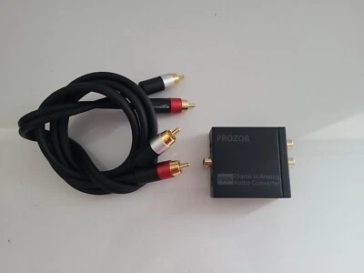 192kHz Prozor DAC Converter Digital to Analog Stereo Audio Cables - Image 1 of 4