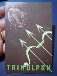 1952 CARTOLINA PUBBLICITARIA TRIKOLPON - LEUCORREE - ORGANON OLANDA - Bild 1 von 2