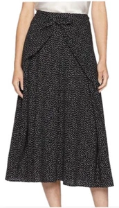 Womens 6 Vince. 95% Silk Tie Waist Celestial Polka Dot Midi Skirt  - Picture 1 of 8